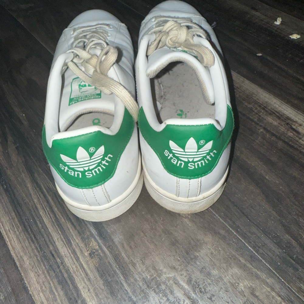 Adidas Stan Smith Kids Shoes - White and Green